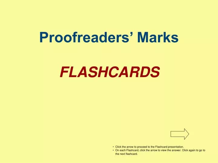 proofreaders marks flashcards