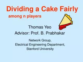 Dividing a Cake Fairly