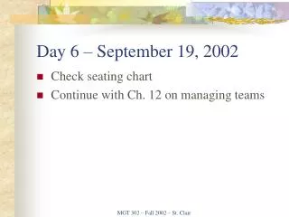 Day 6 – September 19, 2002