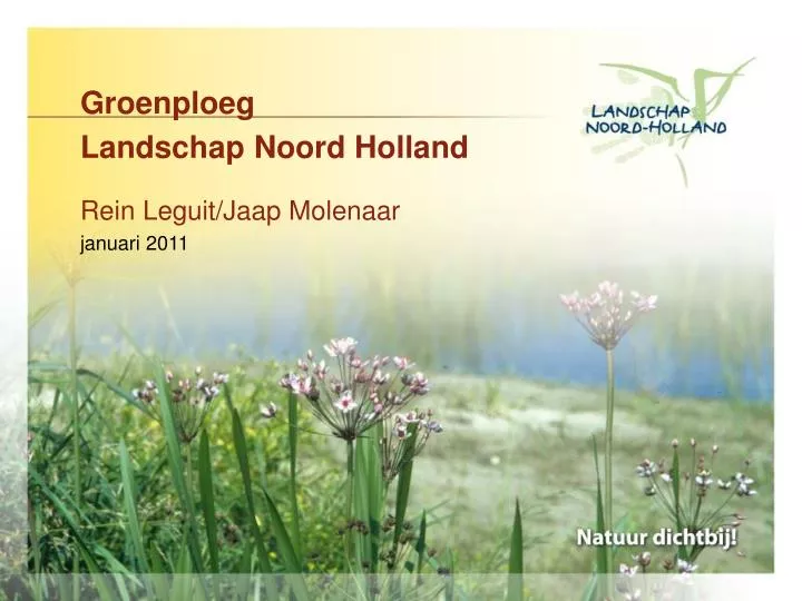 groenploeg landschap noord holland