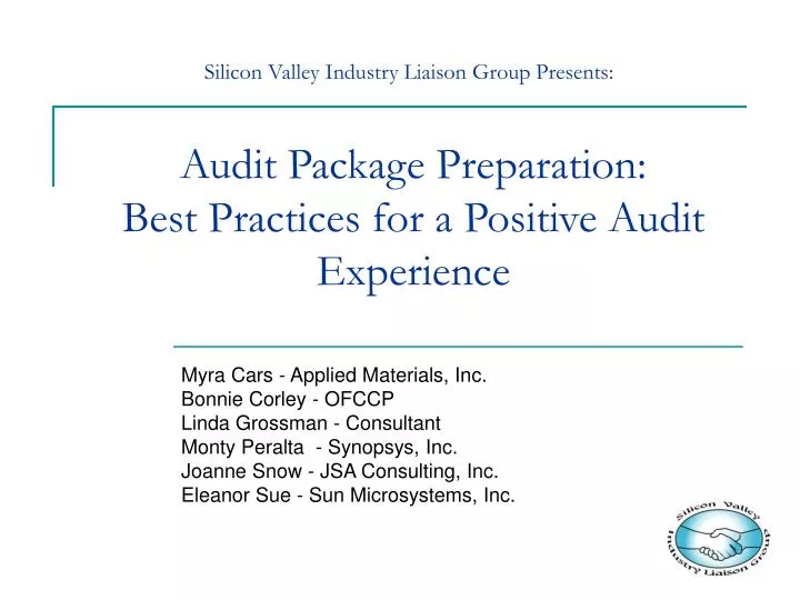 audit package preparation best practices for a positive audit experience