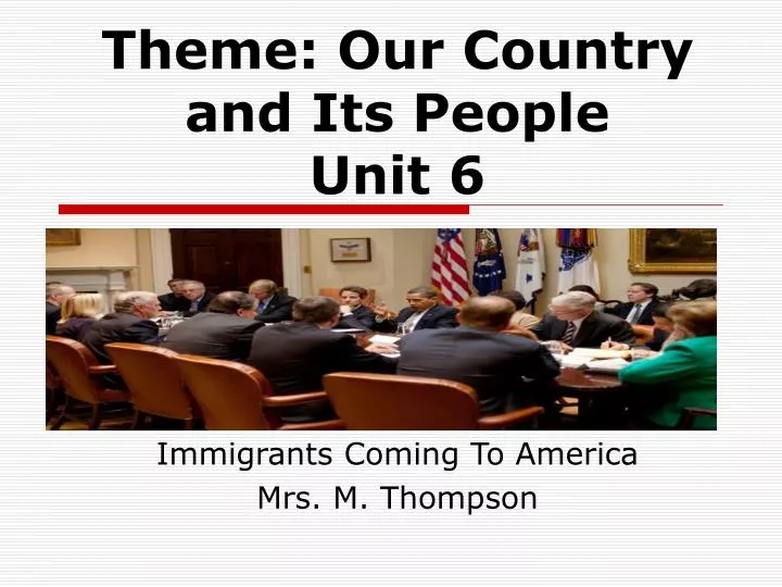 immigrants coming to america mrs m thompson