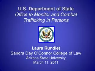 What Does the Department of State Do to Combat Human Trafficking?