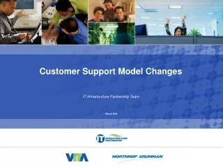 Customer Support Model Changes IT Infrastructure Partnership Team