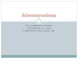 Scleromyxedema