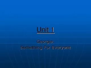 Unit 1