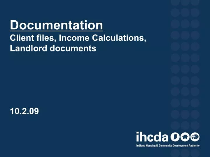 documentation client files income calculations landlord documents 10 2 09