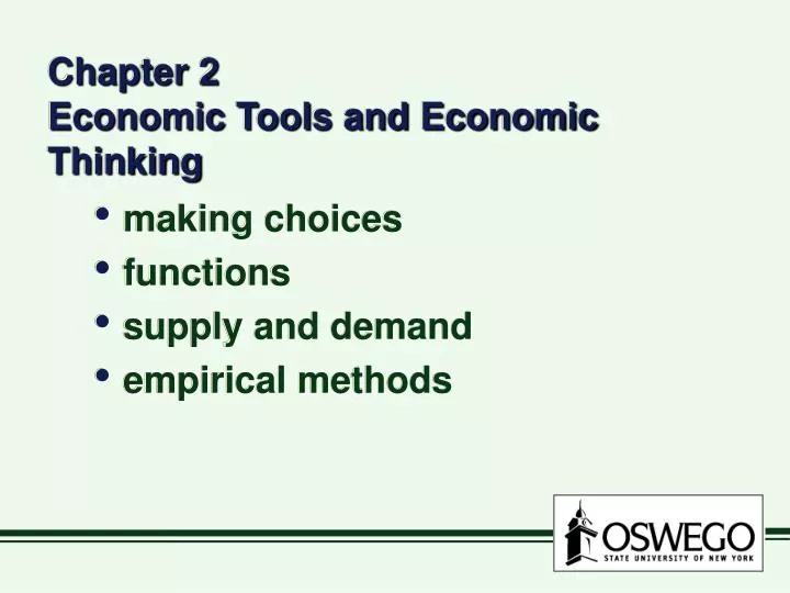 chapter 2 economic tools and economic thinking