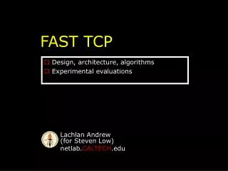 FAST TCP