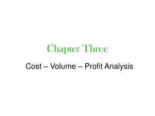 chapter three