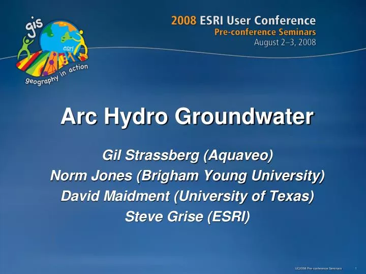 arc hydro groundwater