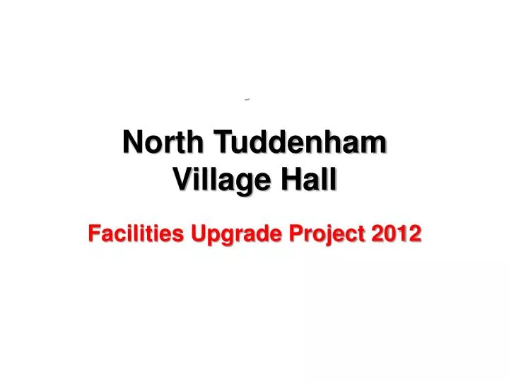 north tuddenham village hall