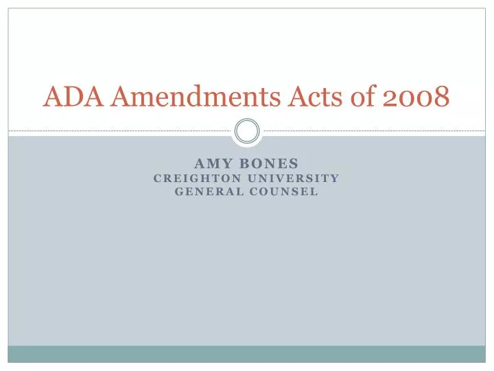 ada amendments acts of 2008