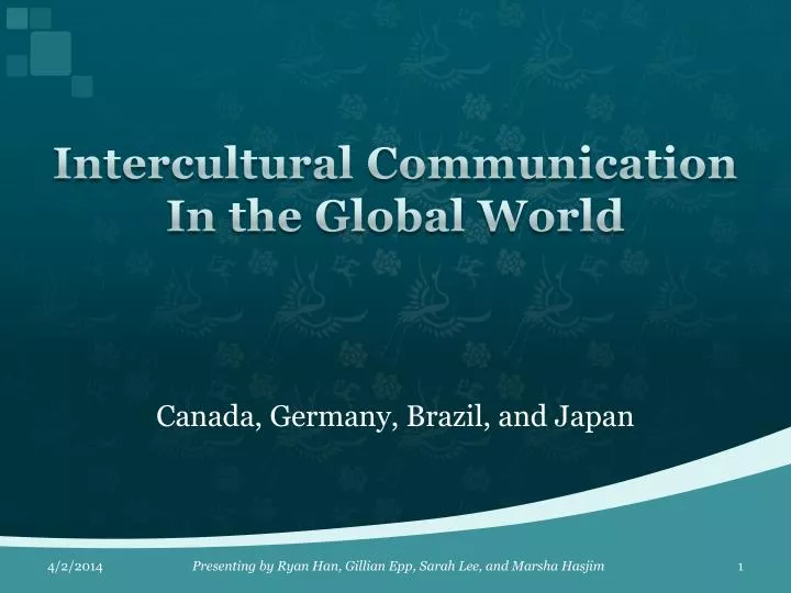 intercultural communication in the global world