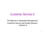 Customer Service II - slide 1