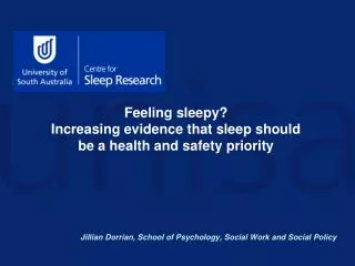 Feeling sleepy? Increasing evidence that sleep should be a health and safety priority