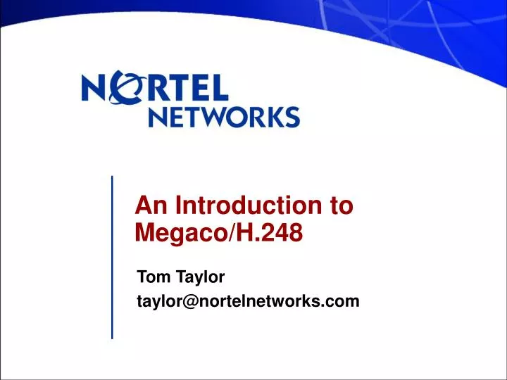 an introduction to megaco h 248