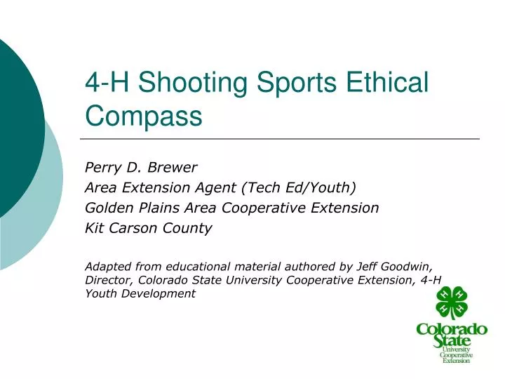 4 h shooting sports ethical compass