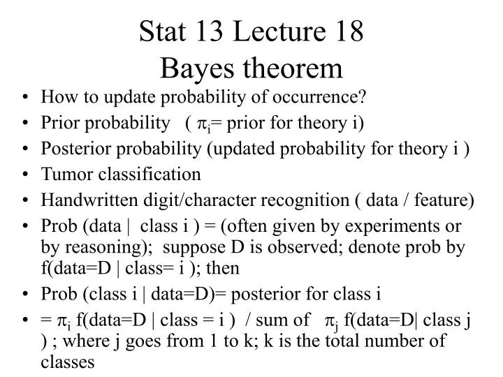 stat 13 lecture 18 bayes theorem