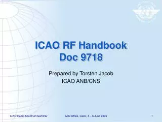 ICAO RF Handbook Doc 9718