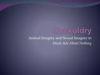 Cuckoldry