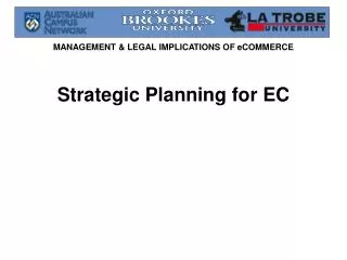 Strategic Planning for EC