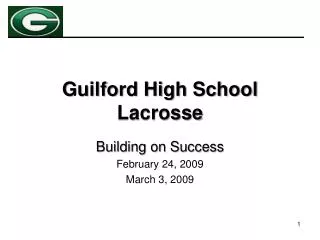Guilford High School Lacrosse
