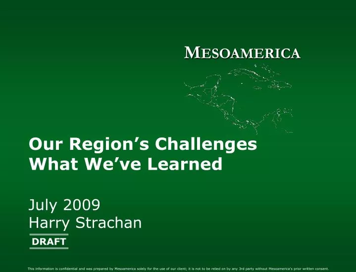 our region s challenges what we ve learned
