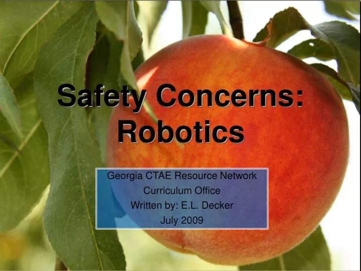 safety concerns robotics