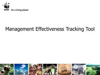 Management Effectiveness Tracking Tool