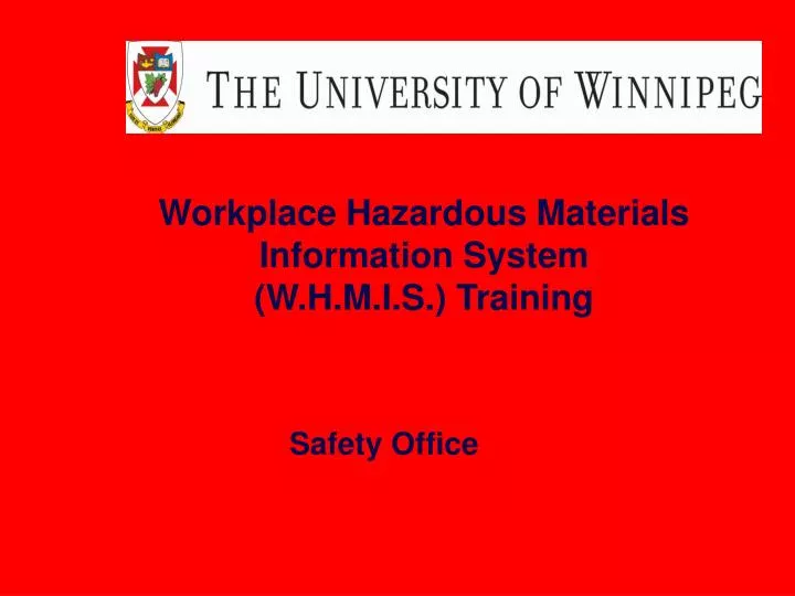 workplace hazardous materials information system w h m i s training