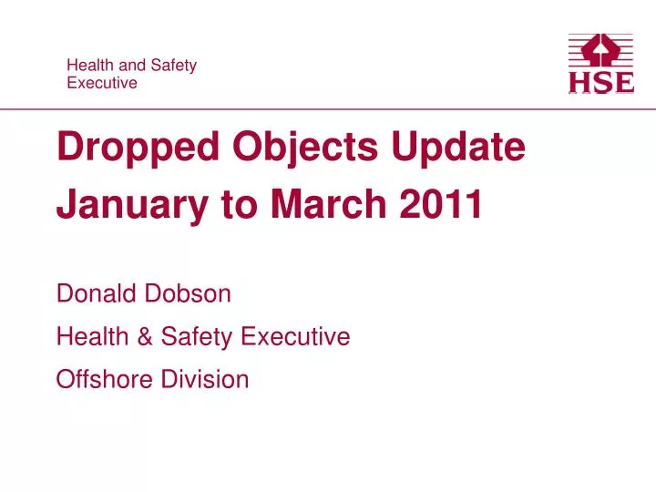 dropped objects update january to march 2011