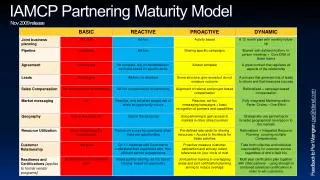 IAMCP Partnering Maturity Model Nov 2009 release