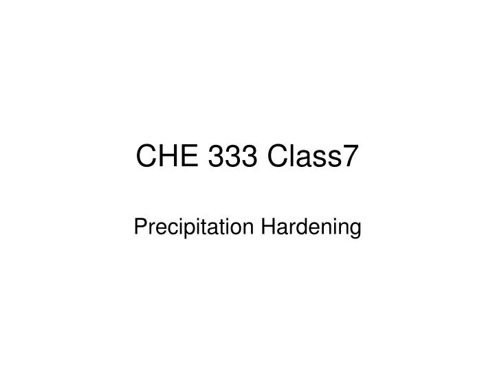 che 333 class7