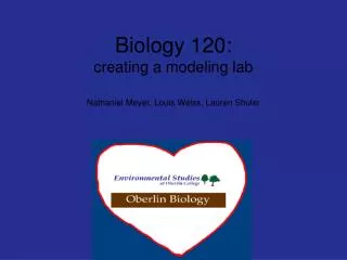 Biology 120: creating a modeling lab