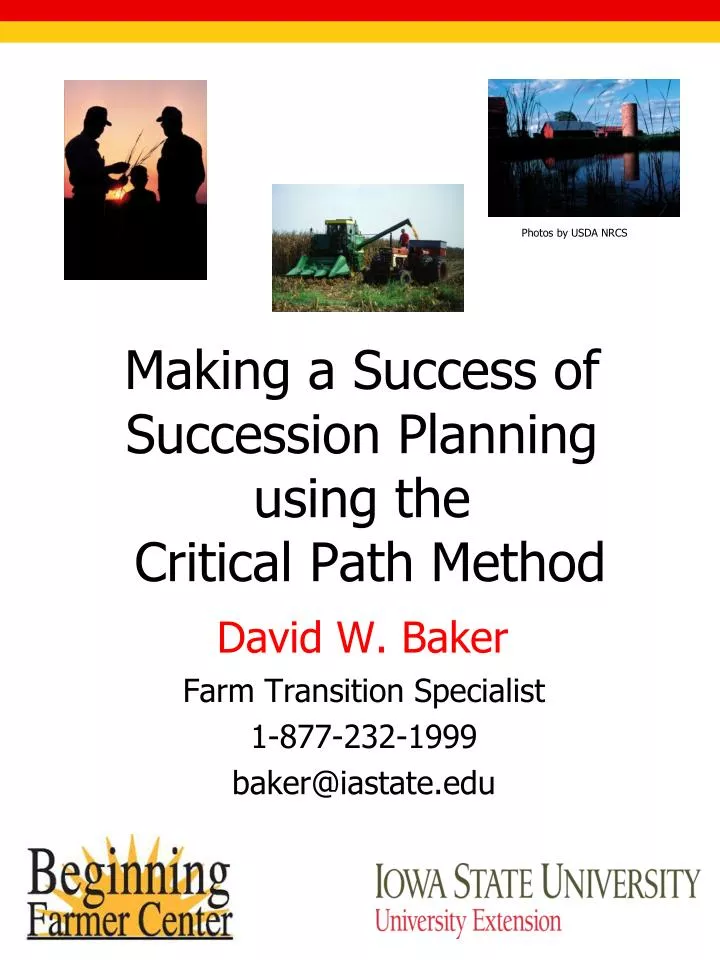 making a success of succession planning using the critical path method