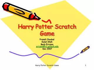 Harry Potter Scratch Game