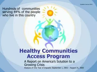 Healthy Communities Access Program
