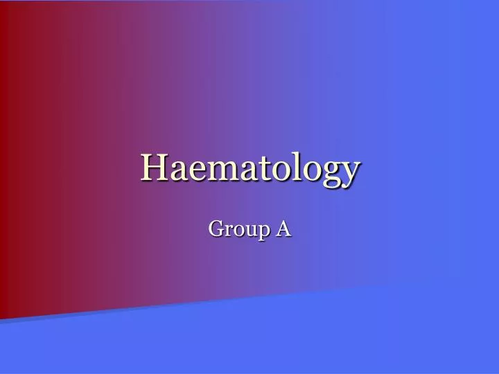 haematology
