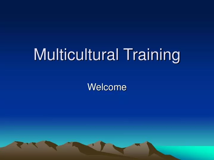 multicultural training