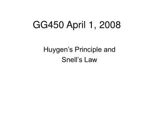 GG450 April 1, 2008