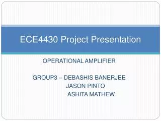 ECE4430 Project Presentation