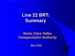 Line 22 BRT: Summary