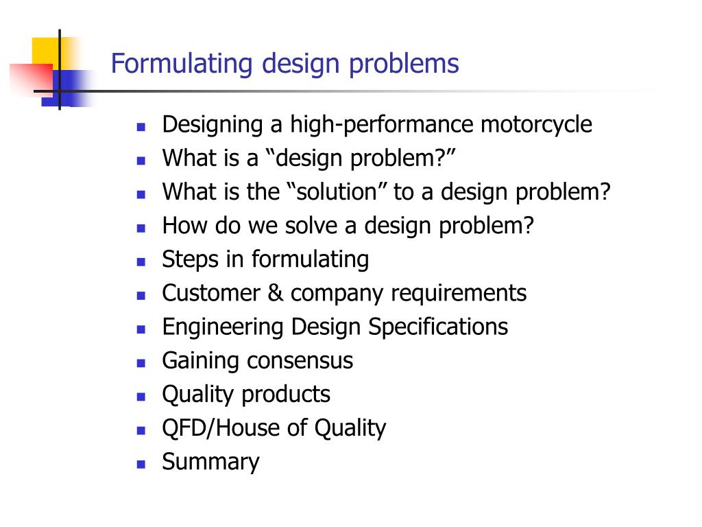 Formulate Design PPT - Formulating design problems PowerPoint Presentation, free ...