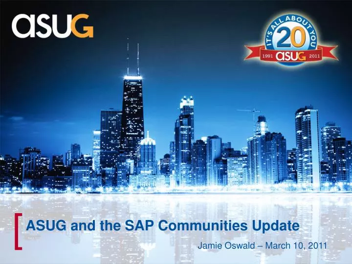 asug and the sap communities update