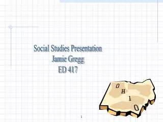 Social Studies Presentation Jamie Gregg ED 417