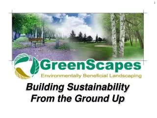 Building Sustainability From the Ground Up