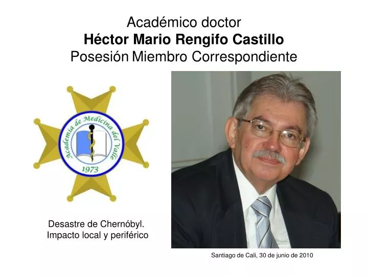 acad mico doctor h ctor mario rengifo castillo posesi n miembro correspondiente