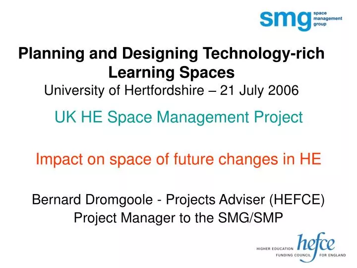 planning and designing technology rich learning spaces university of hertfordshire 21 july 2006
