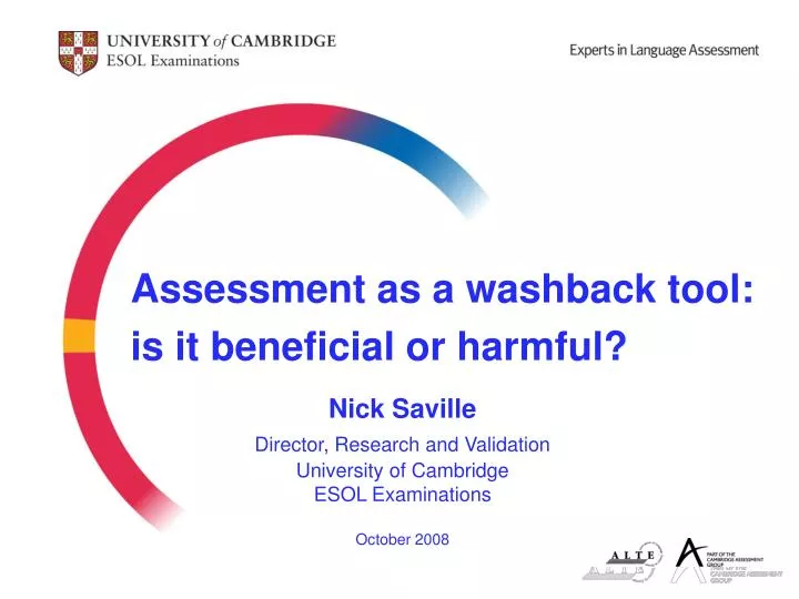 assessment as a washback tool is it beneficial or harmful
